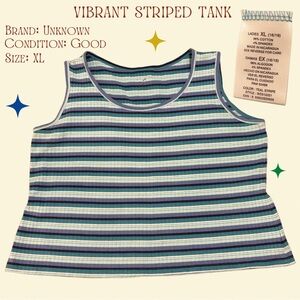 Vibrant Striped Tank Top